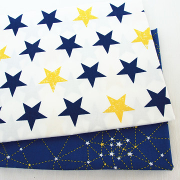 Blue Star Series Cotton Fabric Patchwork DIY Quilting Sewing Fat Quarters Tissue Telas Tilda Needlework