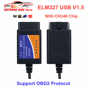 Best Price ELM327 HW V1.5 SW V2.1 Vehicles Auto Scanner Code Reader ELM 327 USB Interface OBD2 Connecter Diagnostic Tool