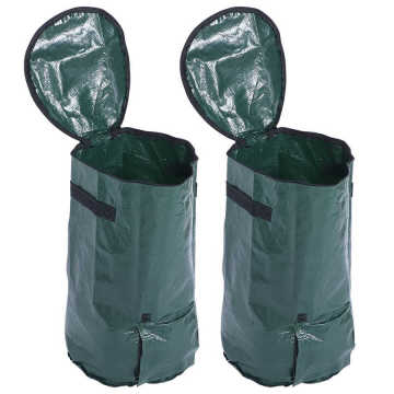 2PCS 15/72 Gallons optional PE Home Planting Storage Bag Reusable Garden Yard Waste Leaf Bags Laundry Container Garden Tool