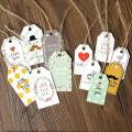 Paper tag, Gift decoration tag, DIY Blank Price Hang Tag Birthday Wedding Party Paper Cards Gift Tag 12designs 100pcs/lot
