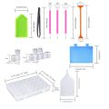 111PCS DIY Diamond Painting Accessories 5D Diamond Painting Cross Stitch Embroidery Pen Tools Set Glue Pen Kit Tweezers Nail