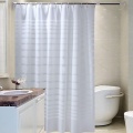 Polyester Fabric Shower Curtain with 12 pcs Hooks Waterproof Plastic Bath Screens Solid Color Eco-friendly Bathroom Curtains