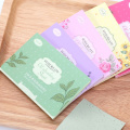 100pcs/pack Oil Blotting Paper Facial Cleansing Oil Control Film Portable Absorbent Paper To Remove Grease Clean Makeup Tools