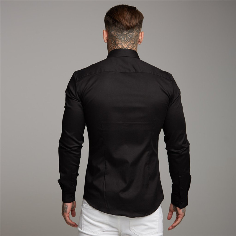 Streetwear Summer Casual Men's Shirt 2019 Men's Business Fashion Long Sleeve Shirt Jogger Brand Men's Shirt
