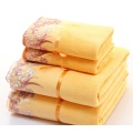 2pcs/set microfiber Elegant Embroidered towel set solid 1pc face towel and 1pc bath towel Quick Dry Towels bathroom for Adult