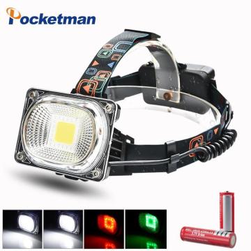 Portable COB LED Headlamp DC charging Outdoor camping Fishing headlights Work Maintenance Searchlight lantern flashlight