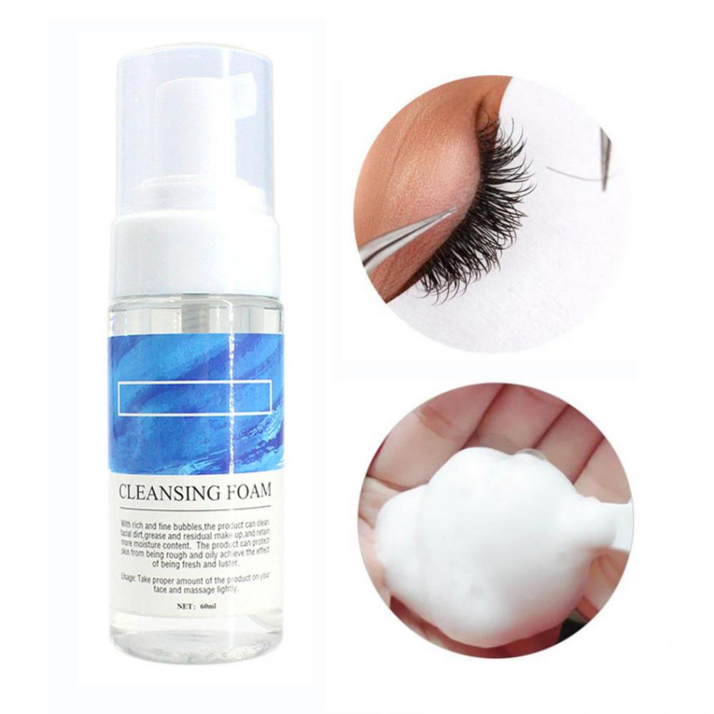 Eyelash Extension Cleanser Non-Irritating Lash Makeup Cleansing Foam Makeup Remover