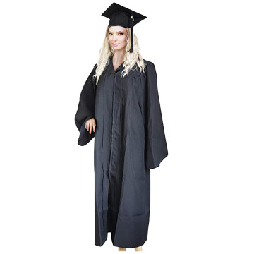 Adult Bachelor Robes+Hat Set University Graduation Gown Student High School Uniforms Class Team Wear Academic Dress#A3