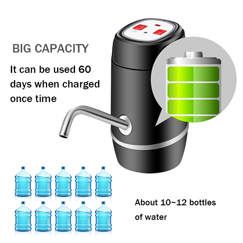 DC5V Automatic USB Charging Water Bottle Pump 4W Home Electronic Drinking Water Dispenser Pumps Bottle Switch