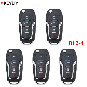 5 PCS, Original 3+1 Buttons Universal Remote Control Key B-Series for KD900 KD-X2 MINIKD,URG200 ,KEYDIY for B12-4 F Style