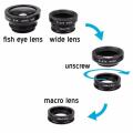 Fish Eye Lenses Mobile Phone Lens For iPhone Samsung Huawei Xiaomi Oneplus 7 Macro Fisheye Wide Angle Camera Lens Kits Lentille