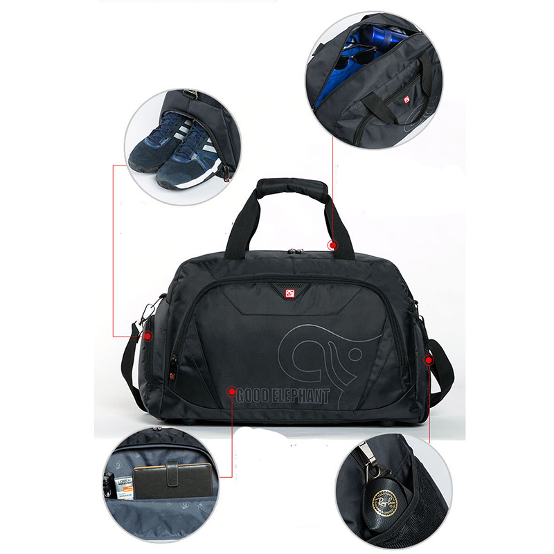Quality Large Capacity Sports Gym Bag Men Women Fitness Bag Shoe Storage Basketball Sport Bag Outdoor Travel Shoulder Bag SGC001