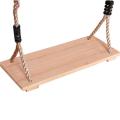 Adult Children's Swing High-quality Polished Four-board Anticorrosive Wood Outdoor Indoor Swing Idyllic Wooden Swing Toy Swings