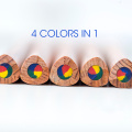 Marco 6pcs/set NEW Rainbow Color Pencil for kids 4 colors in 1 Andstal Non-toxic Color Pencils Colored Pencils for School