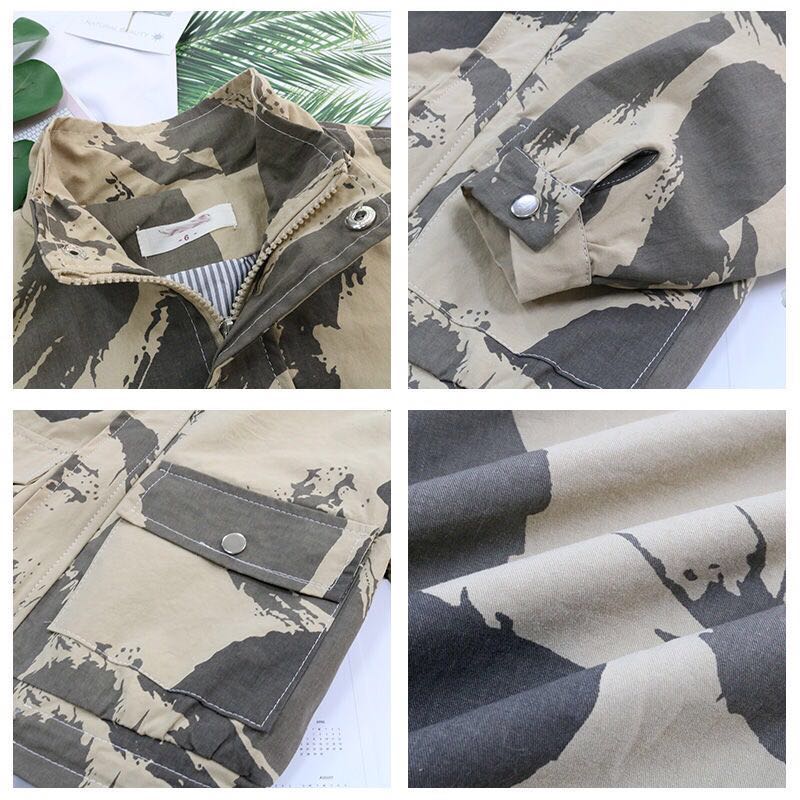 Spring Fall Boys Jacket Children Autumn Outwear Jacket Children Cotton Camouflage Coat 3-7 years Boys Windbreaker Zipper Clothes