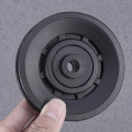 4pcs Diameter 90mm Universal Wearproof Abration Bearing Pulley Wheel for Gym Equipment (Black)