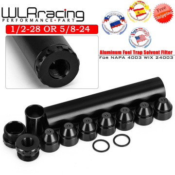 FREE SHIPPING - Aluminum 1/2-28 or 5/8-24 Car Fuel Filter 1X7 or 1X13 Car Solvent Trap FOR NAPA 4003 WIX 24003