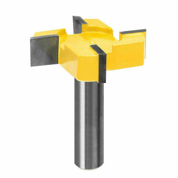 1/2 Inch Shank Woodworking Cutter CNC Spoilboard Surfacing Router Bit Slab Cutting Tool Carbide Four Wings For Wood Metal Etc