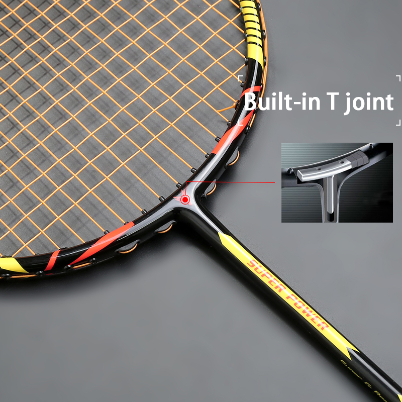 Ultralight 8U 65g Carbon Professional Badminton Racket Strings Strung Bag Multicolor Z Speed Force Raket Rqueta Padel 22-30LBS