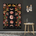 Landscape Forest Mysterious Tree Psychedelic Tapestry Starry Sky Carpet Moon Tapestry Wall Hanging Decoration Home RoomTapestry