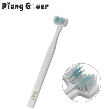 5PCS/LOT Pet Double Heads Toothbrush Teeth Oral Care Brushing Cleaner Breath Freshener Dog Double Head Cats Toothbrush