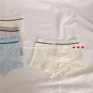 3Pcs Lot Boys Underwear Gentleman Solid Color Cotton Baby Kids Shorts Children's Briefs ZL37