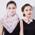 Women Sports Bandana Scarf Floral Print Windproof Face Mask Outdoor Sports Cycling Face Mask Wristband Headband