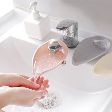 Kitchen Bathroom Accessories Home Silicone Faucet Extender Toddler Kids Faucet Guide Trough Rubber Hand Washing Gift