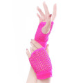 Punk Goth Lady Disco Dance Costume Lace Fingerless Mesh Gloves Solid Gloves high quality Fishnet Stockings fashion Knitting Wool
