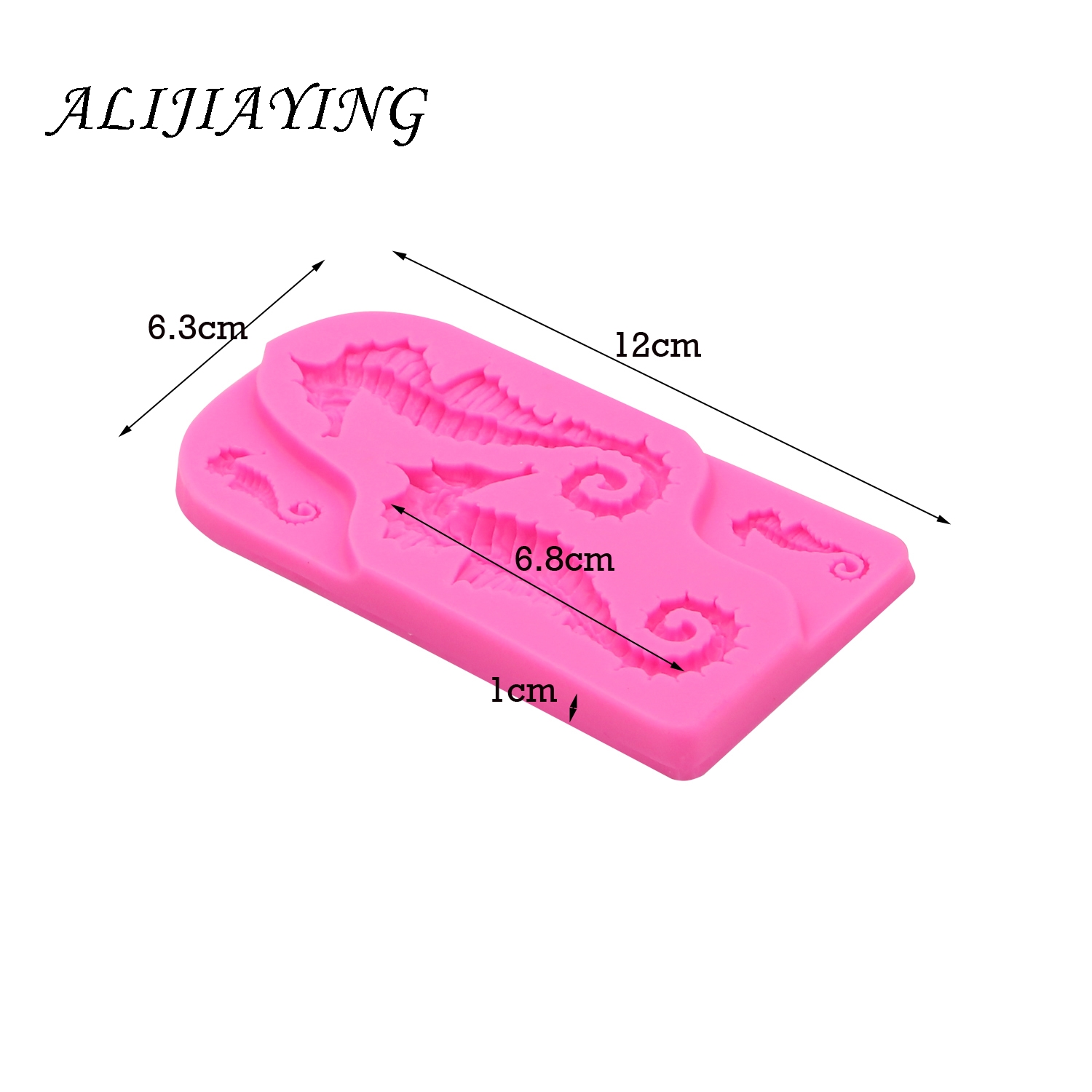 DIY Seahorse Fondant Sugarcraft Silicone Mould Cake Decoration Tools Baking chocolate Polymer Clay Resin Mold D1418