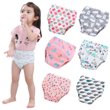 Baby Diapers Cotton Panties Underwear Nappy Infant Trainning-Pant Changing Reusable Cloth Newborn Boys Girls Washable Diaper 1-6