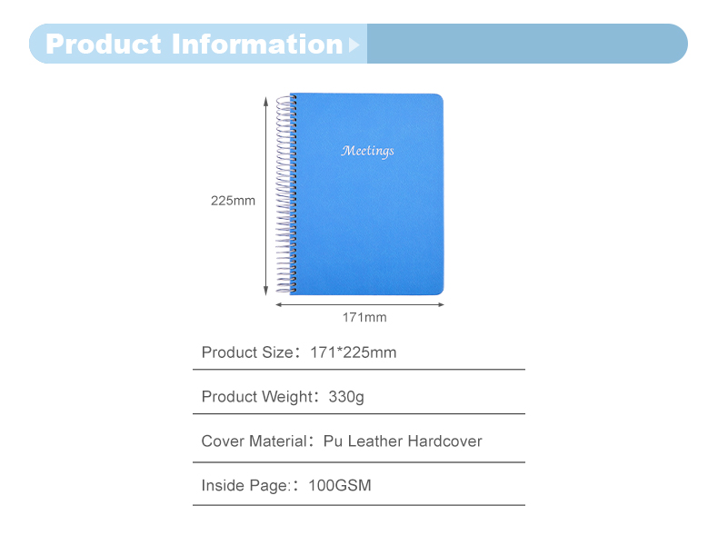 Hardcover twin-ring meeting notebook17