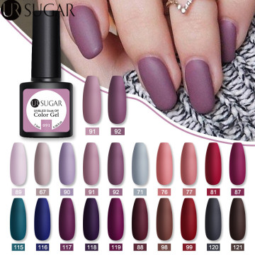 UR SUGAR Gel Nail Polish Matte Color for Hybrid Varnishes Nail Art Gel Semi Permanent Soak Off UV Base Top Coat