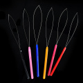 3PCS Loop Threader Tool Plastic Crochet Hook Pulling Needle for I tip Hair Extension Micro Ring Tools 6 Colors Random Send