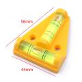 1pcs T Shape Spirit Level ABS & Plastic 2 Direction Bubble Level for Adjusting Angle Level Measuring Instrument Tool 44mm*58mm