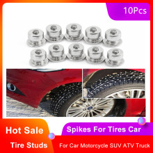 10Pcs Winter Car Wheel Lugs Tyre Anti-slip Nail Spikes for Tires Car Tires Studs Screw Snow Spikes Car Styling Tire Accessories