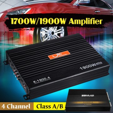 DC 12V 1900Watt 4 Channel Car Amplifier Audio Stereo Bass Speaker Car Audio Amplifiers Subwoofer Car Audio Amplifiers