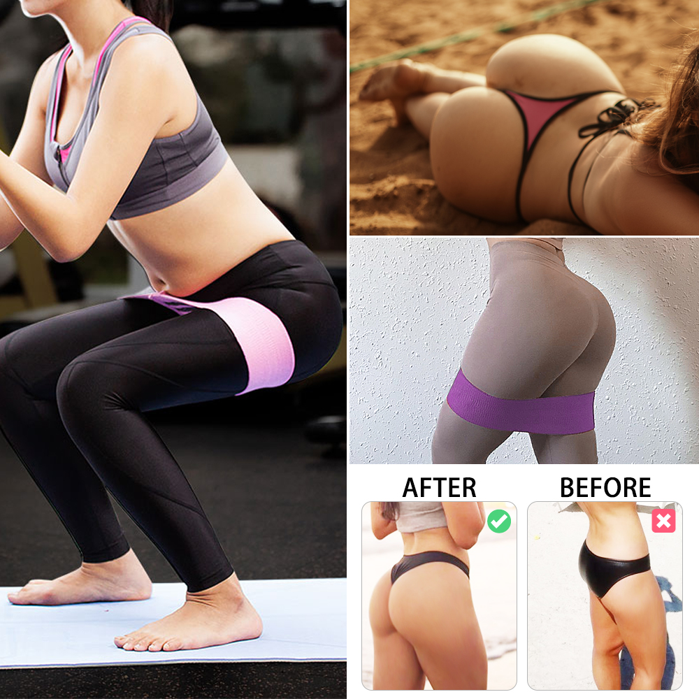 Unisex Booty Band Loop Resistance Bands Yoga Pilates Workout Exercise Slimming Strap for Legs Glute Butt Squat Bands