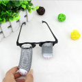 1Pcs Pop Out Eye Drop Eyeball Prank Glasses Horror Scary Party Gags Practical Jokes Funny Toy Black and Gray