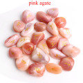 25pcs pink agate