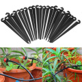 50pc Hook Fixed Stems Support Holder for 4/7 Drip Irrigation Water Hose Irrigation Water Hose Drop Watering Kits Garden Supplies