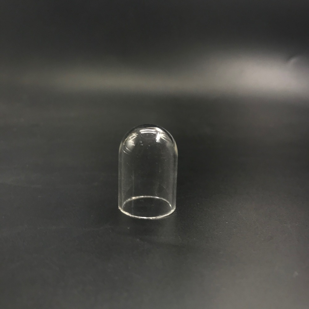 5pcs/lot 25x16mm Mini tube bell jar shape glass globes bubble cover dome locket pendant glass bottle vial pendant Accessories