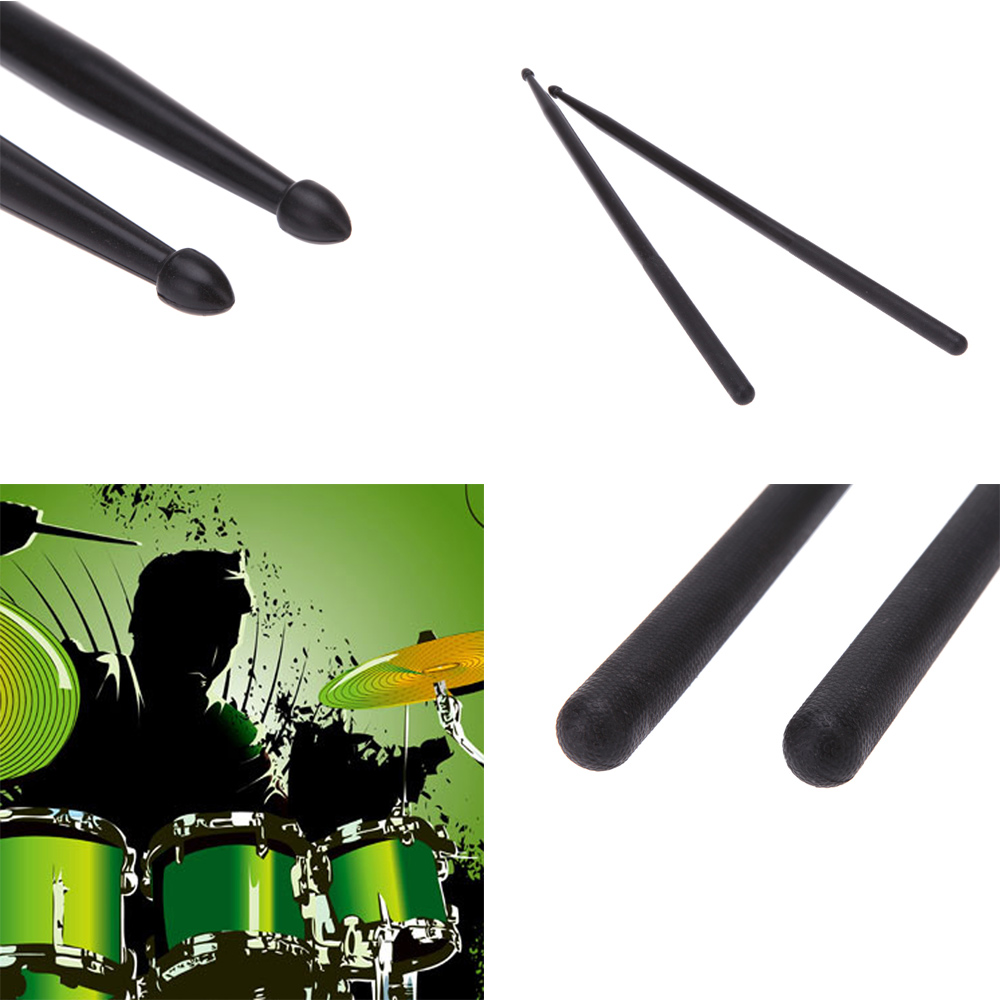 Druml Accessories 5A Drumsticks Drum Sticks Nylon Material Lightweight Design for Drum Set 5 Colors for Choosing