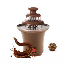 3 Layers Mini Chocolate Fountain Fondue Set Creative Chocolat Melt With Heating Machine DIY Melt Waterfall Pot Melting Hot Sale
