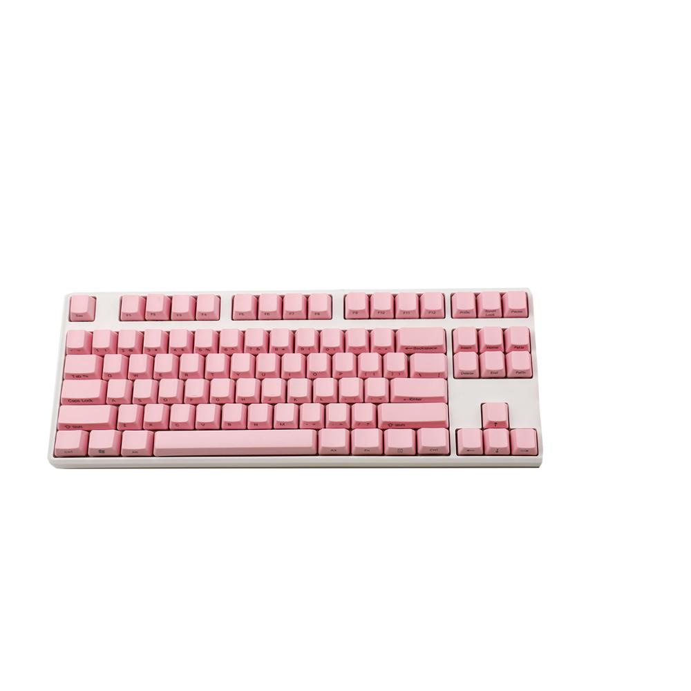 87 YMDK Side-Printed ANSI Thick PBT Keycap For Tenkyless MX Switches Mechanical Keyboard