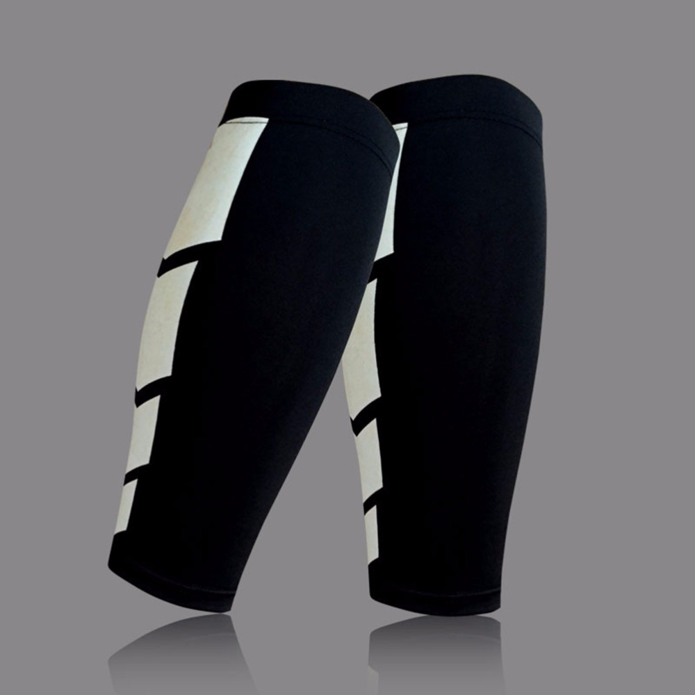 Men Women Base Layer Compression Leg Sleeve Shin Guard Cycling Legs Warmers Running Football Basketball Sports Calf Support 1PC