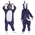 Winter Flannel Unicorn Kigurumi Cosplay Costume For Children Kids Stitch Dinosaur Panda Animal Onesies Pajamas Baby Sleepwear