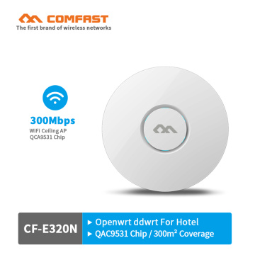 Hot 300Mbps Wireless Access Point Ceiling AP WIFI Router WIFI Repeater Extender High Power With 6dBi Antenna Support PoE openwrt