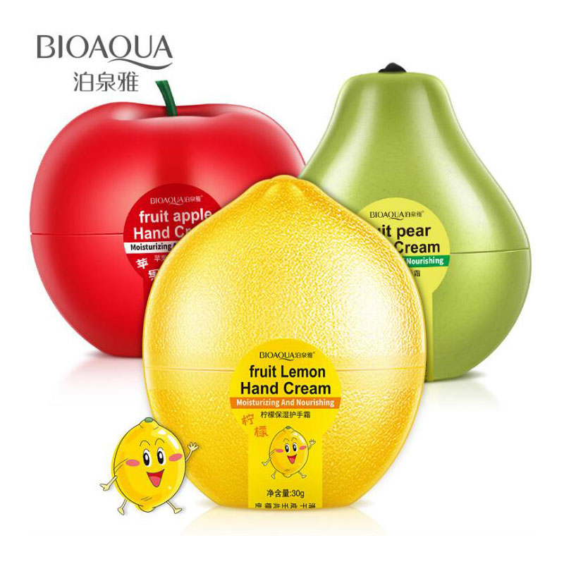 BIOAQUA Fruit Apple Pear Lemon Banana Mango Moisturizing Hydrating Hand Cream for Winter Hand Care Nourishing Skin Care