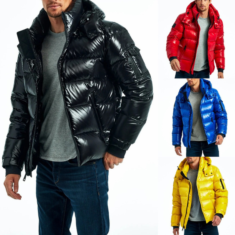 Spring Summer Men Fashion Jackets Lightweight Bright Coat Big Sale Mens Clothing Solid Zipper Pocket Hooded Jacket Coats Outwear